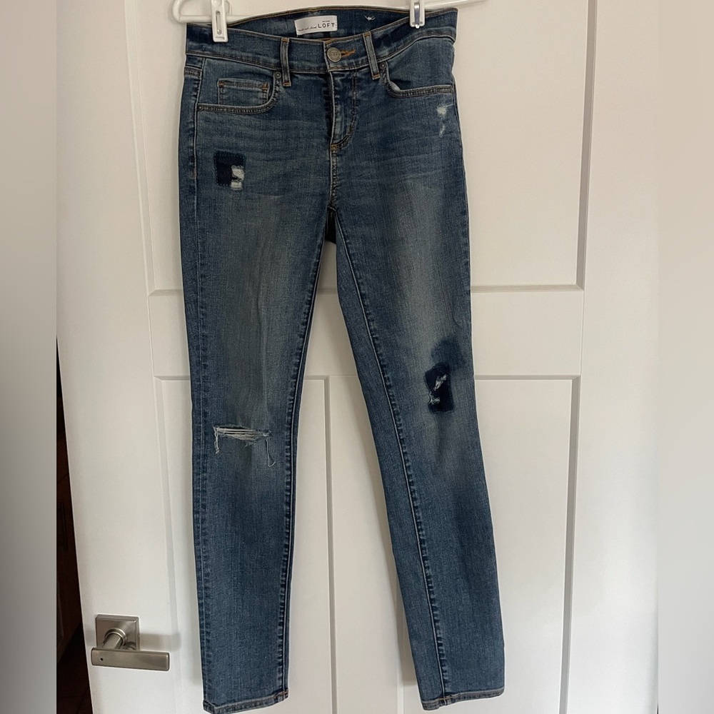 LOFT Distressed Jeans